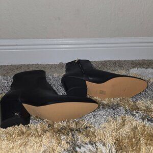 Black leather Coach boots size 9